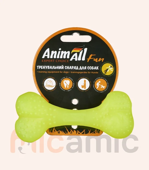 Jucărie pentru câini AnimAll Fun os, 12 cm
