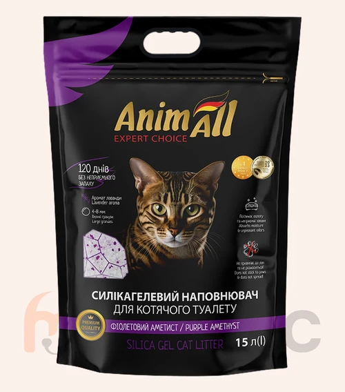 Așternut din silicagel AnimAll, 15 l