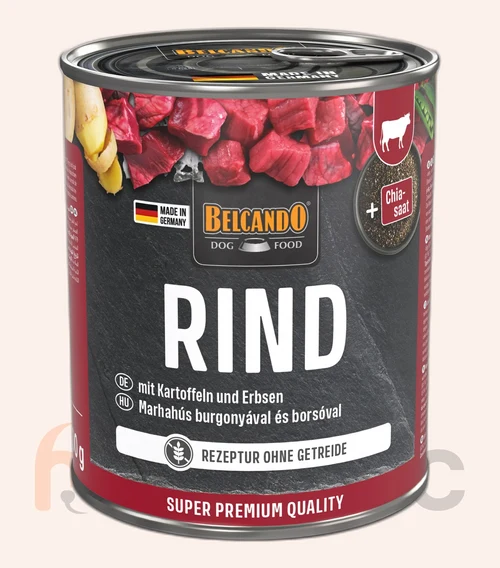 Conservă pentru câini Belcando Super Premium, vită cu cartofi și mazăre, 800 g