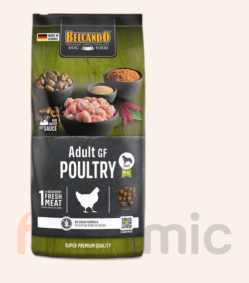 Hrană uscată pentru câini Belcando Adult GF Poultry, 12,5 kg