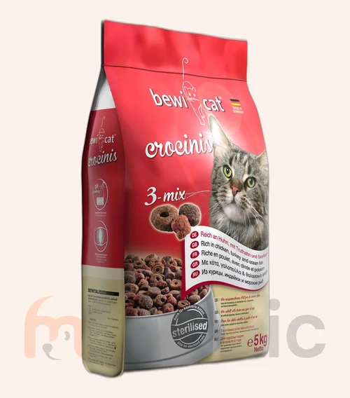 Сухой корм для кошек Bewi Cat Crocinis, 5 кг
