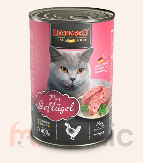 Консервы для кошек Leonardo Finest Selection, с птицей, 400 г