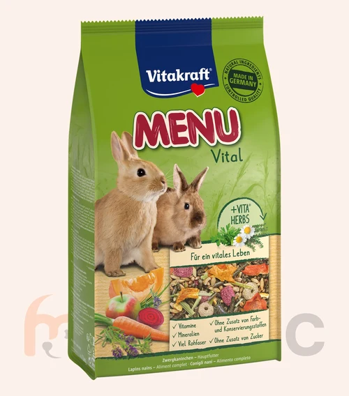 Hrană pentru iepuri Vitakraft Menu Vital, 1 kg