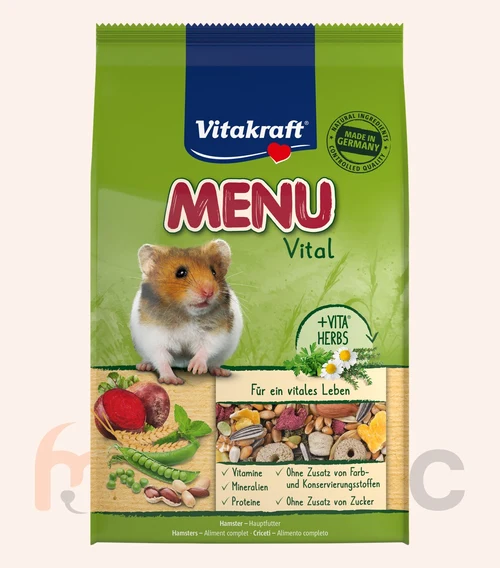 Hrană pentru hamsteri Vitakraft Menu Vital, 400 g