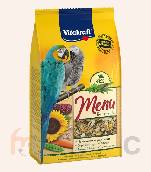 Hrană pentru papagali mari Vitakraft Menu, 1 kg