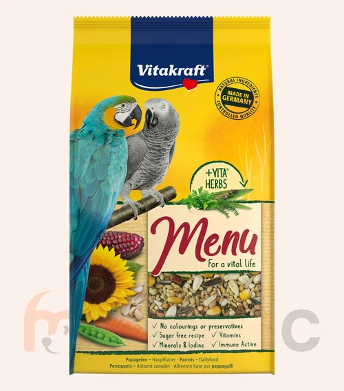 Hrană pentru papagali mari Vitakraft Menu, 1 kg