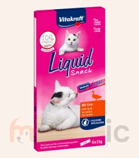 Лакомство для кошек Vitakraft Liquid Snack с уткой, 6 шт (90 г)