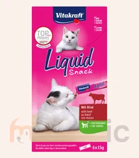 Recompensă pentru pisici Vitakraft Liquid Snack cu vită, 6 buc (90 g) 2
