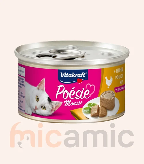 Hrană umedă pentru pisici Vitakraft Poésie Mousse, cu pui, 85 g